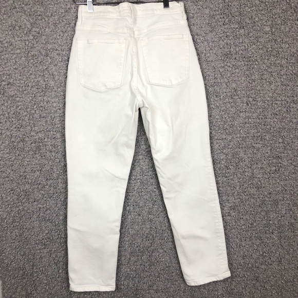 Everlane | High Rise Straight Jean White - Picture 5 of 8